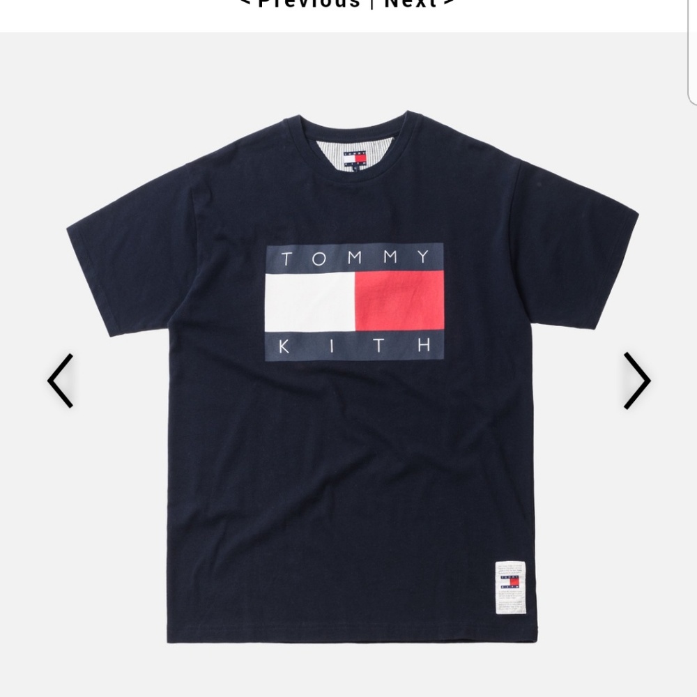 Kith x Tommy Hilfiger Flag Tee Navy Blue Medium